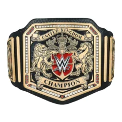 WWE United Kingdom Champion Wrestling Title Belt