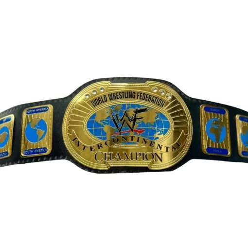 WWF Oval IC Intercontinental Championship Leather Belt